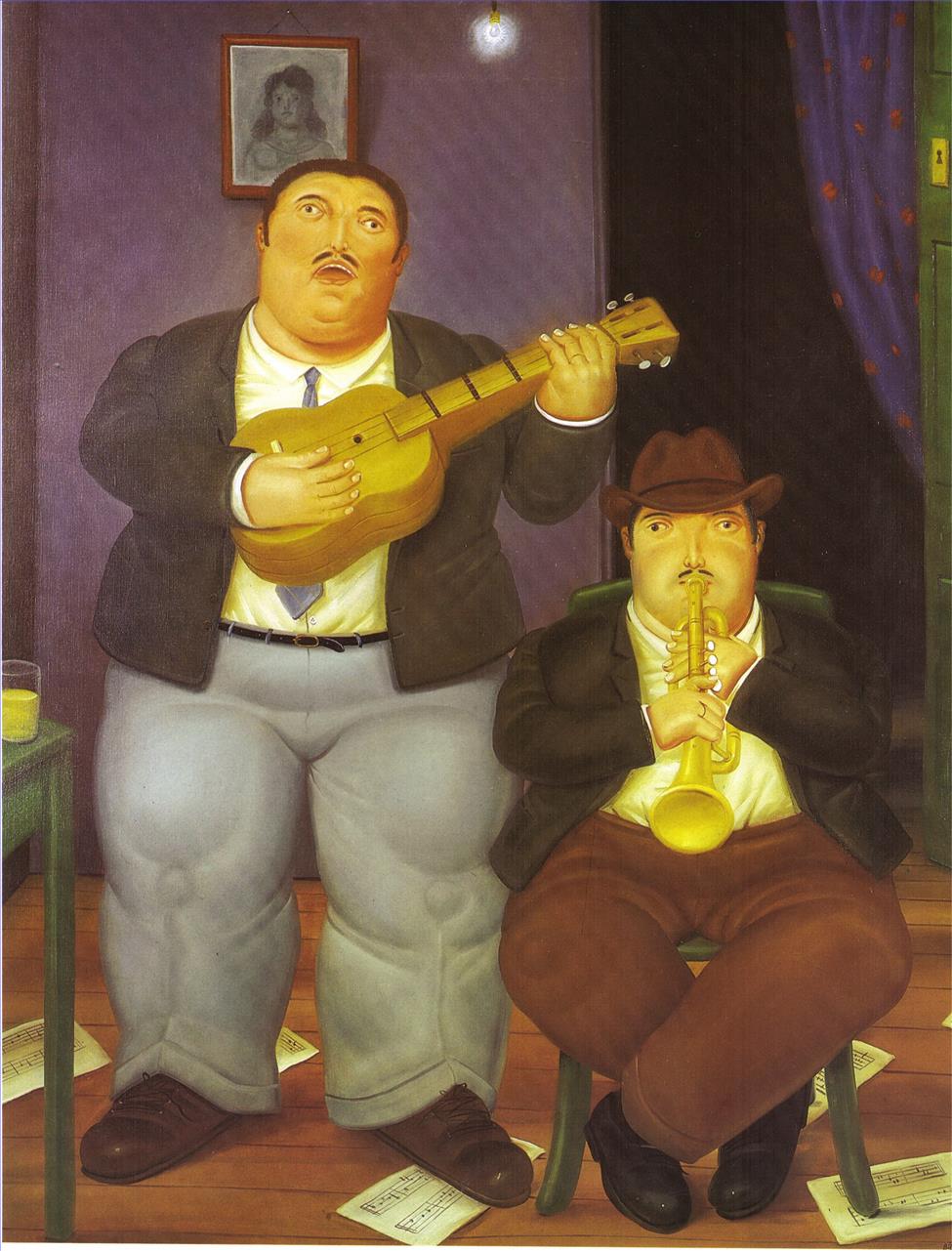 Die Musiker Fernando Botero Ölgemälde